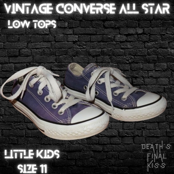 Converse All Star black mono & blue canvas low top sneakers shoes 11 - Picture 9 of 14